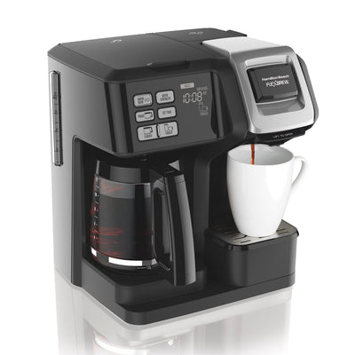 Hamilton FlexBrew Programmable Coffee Maker, Black (2 Pack)