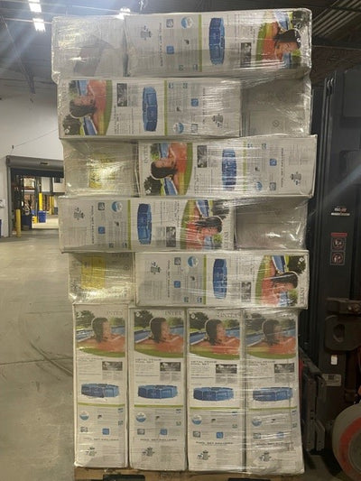 BULK Intex 10'x30" Metal Frame Pool w/ Filter Pump (1 Pallet of 32) (Open Box) - VMInnovations