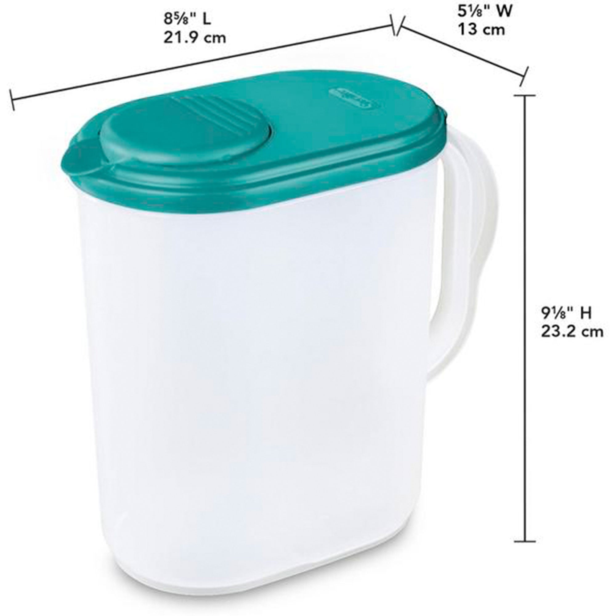 Sterilite Ultra-Seal BPA Free 1 Gallon Drink Pitcher with Grip Handle (18 Pack)