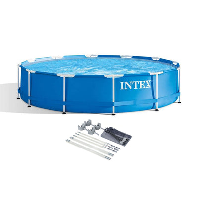 Intex 28210EH 12' x 30" Above Ground Swimming Pool & Protective Canopy (No Pump) - VMInnovations