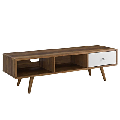 Modway Transmit Retro 55 Inch TV Stand with Open Storage Spaces (Open Box)