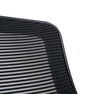 Modway Edge Vinyl Office Chair, Adjustable from 18.5-22" High, Black (Open Box)