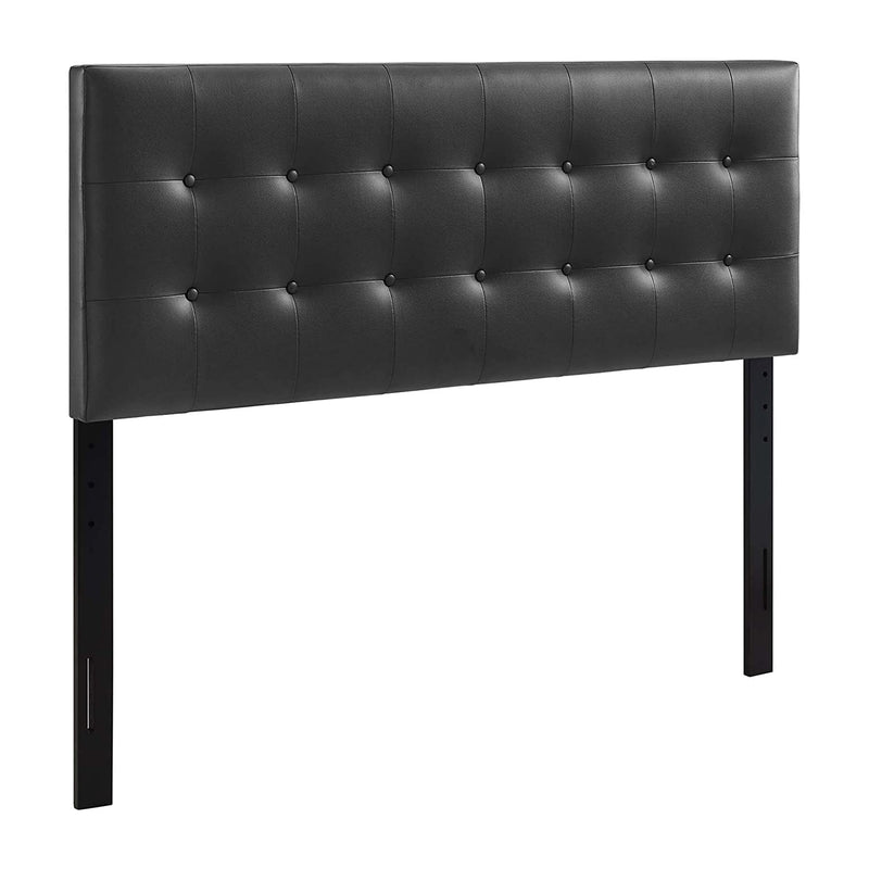 Modway Emily Adjustable Upholstered Tufted Faux Leather Headboard (Open Box)