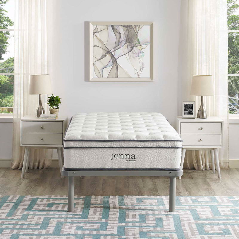 Modway Jenna 10 In Soft Quilted Pillow Top Innerspring Mattress (Open Box)