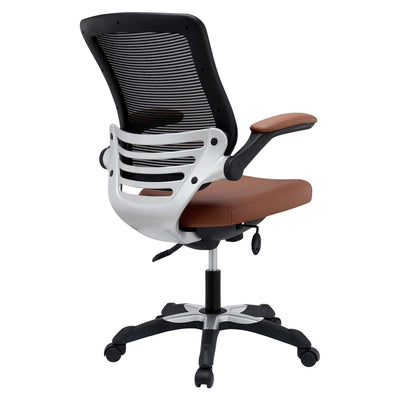 Modway Edge Vinyl Office Chair, Adjustable from 17.5 to 21 Inches High (Used)