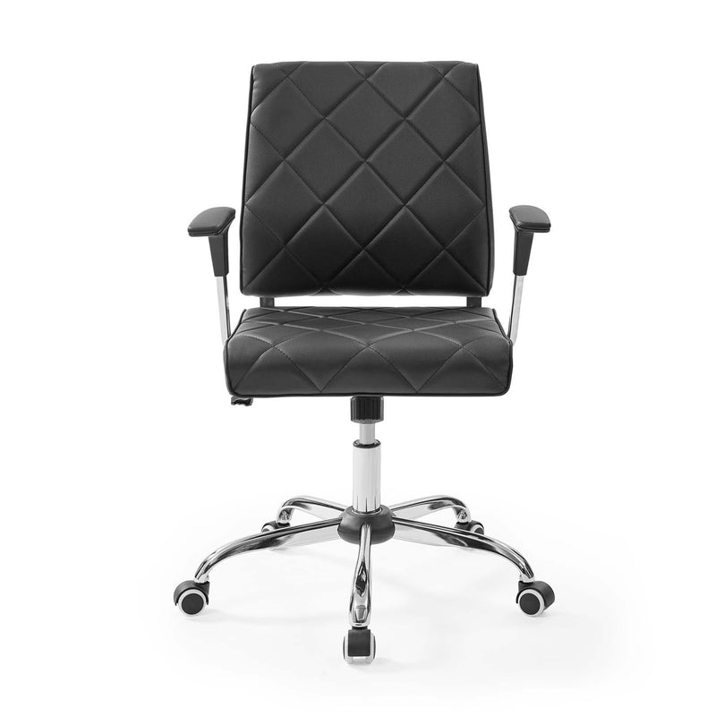 Modway Lattice Vinyl Office Chair, Adjustable from 18 to 21 Inches High (Used)