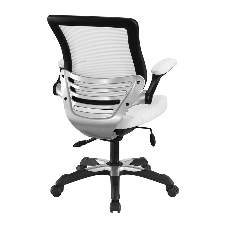 Modway Edge Vinyl Office Chair, Adjustable from 17.5 to 21 Inches High(Open Box)