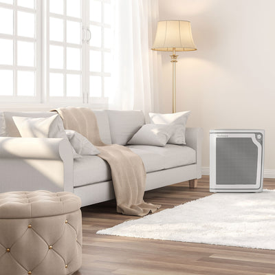Holmes HAP8650B-NU-2 True HEPA Console Air Purifier with Quiet Operation, Black