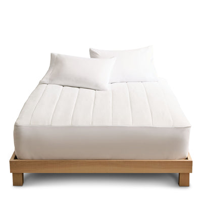 Sunbeam Vertical Quilt Heated Mattress Pad w/ Digital Display Controllers, Full