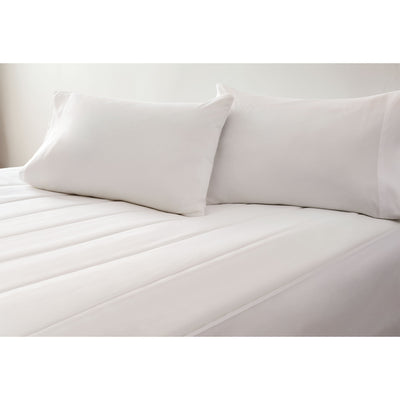Sunbeam Vertical Quilt Heated Mattress Pad w/ Digital Display Controllers, Full