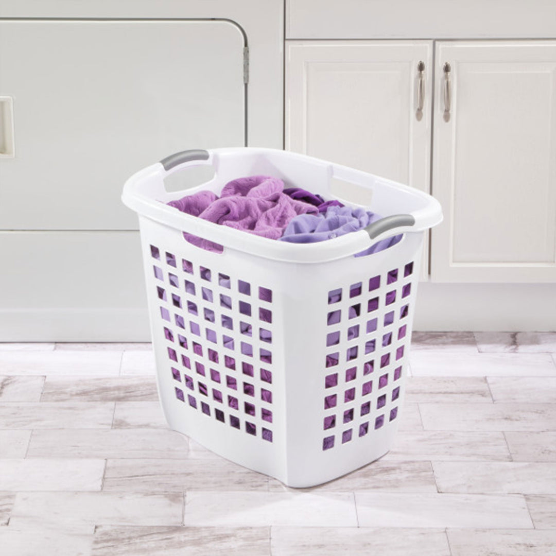 Sterilite Ultra Easy Carry Plastic Dirty Clothes Laundry Basket Hamper (4 Pack)