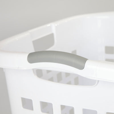 Sterilite Ultra Easy Carry Dirty Clothes Laundry Basket Hamper, White (12 Pack)