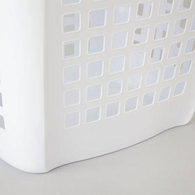 Sterilite Ultra Easy Carry Dirty Clothes Laundry Basket Hamper, White (8 Pack) - VMInnovations