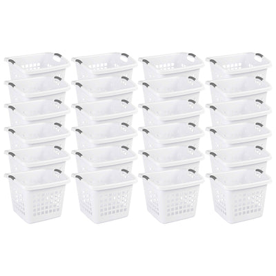 Sterilite Ultra 1.75 Bushel Plastic Laundry Basket Hamper w/ Handles (24 Pack)