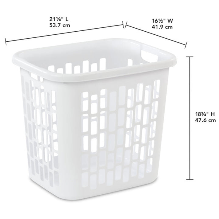 Sterilite Ultra Easy Carry Plastic Dirty Clothes Laundry Basket Hamper, (8 Pack)