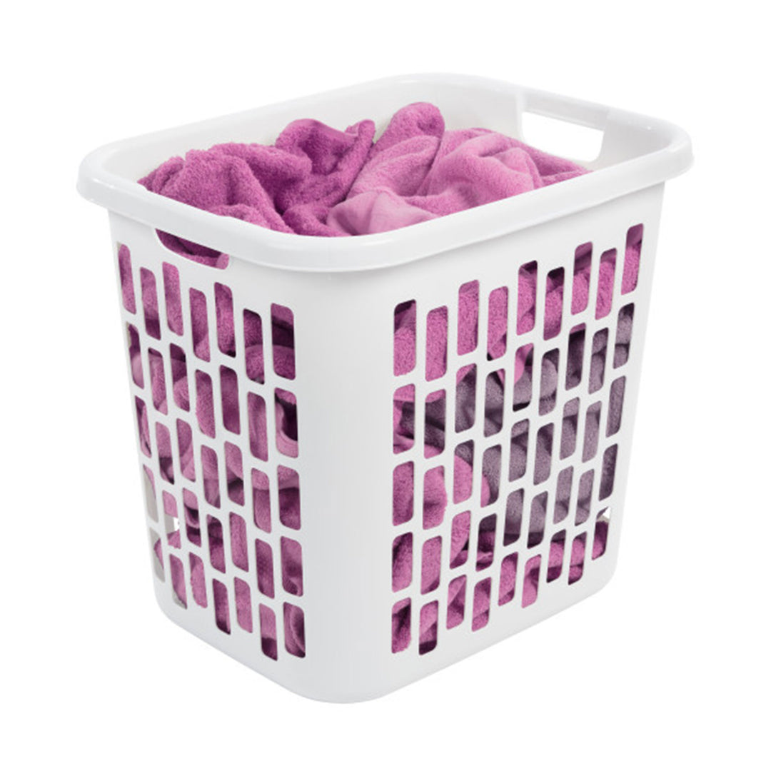 Sterilite Ultra Easy Carry Plastic Dirty Clothes Laundry Basket Hamper, (8 Pack)