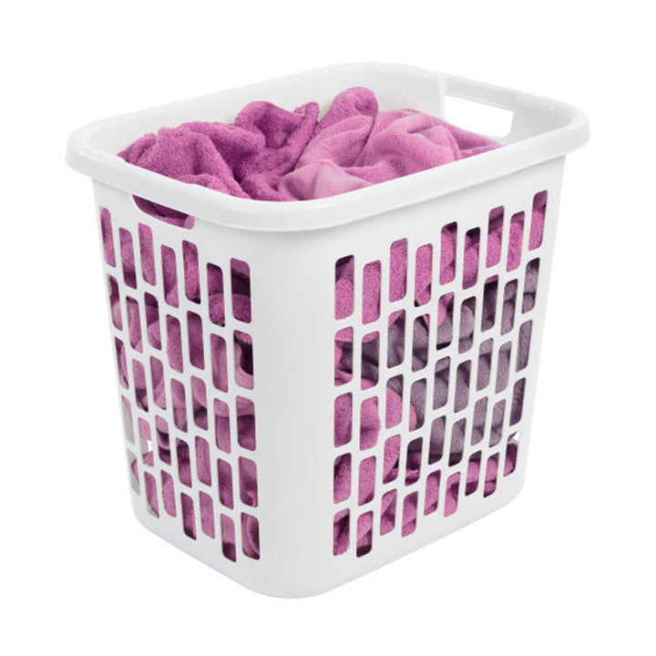 Sterilite Ultra Easy Carry Plastic Dirty Clothes Laundry Basket Hamper, (8 Pack) - VMInnovations
