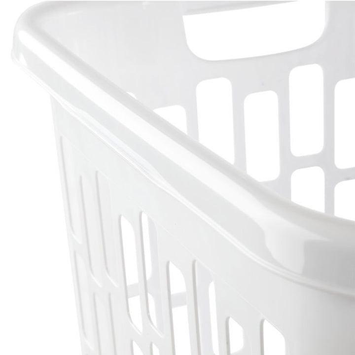 Sterilite Ultra Easy Carry Plastic Dirty Clothes Laundry Basket Hamper, (8 Pack) - VMInnovations