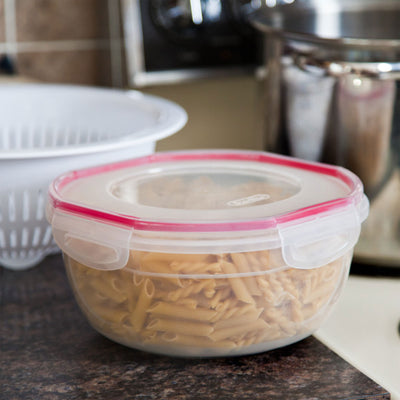 Sterilite Ultra Seal 4.7 Qt Plastic Food Storage Bowl Container w/ Lid (12 Pack) - VMInnovations