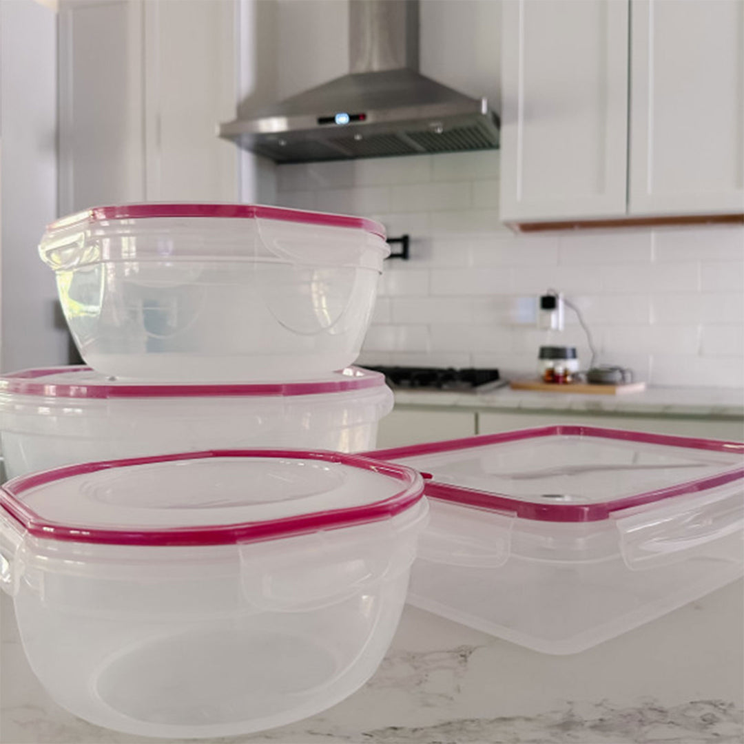 Sterilite Ultra Seal 4.7 Qt Plastic Food Storage Bowl Container w/ Lid (16 Pack) - VMInnovations
