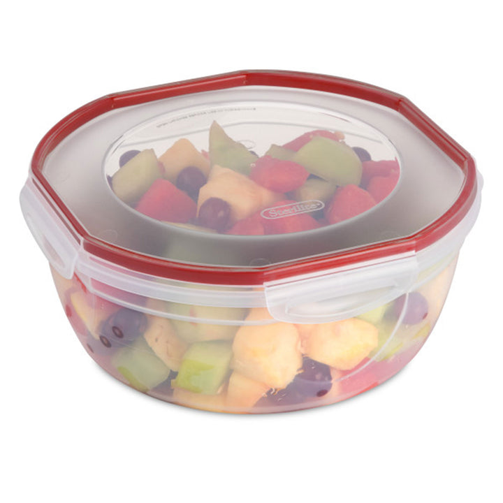 Sterilite Ultra Seal 4.7 Qt Plastic Food Storage Bowl Container w/ Lid (16 Pack)