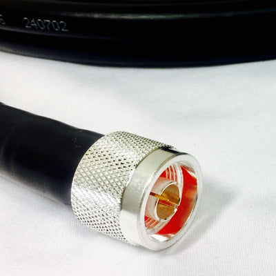 Custom Cable Connection 10 Foot Male to Female Low Loss Cable for Outdoor Use