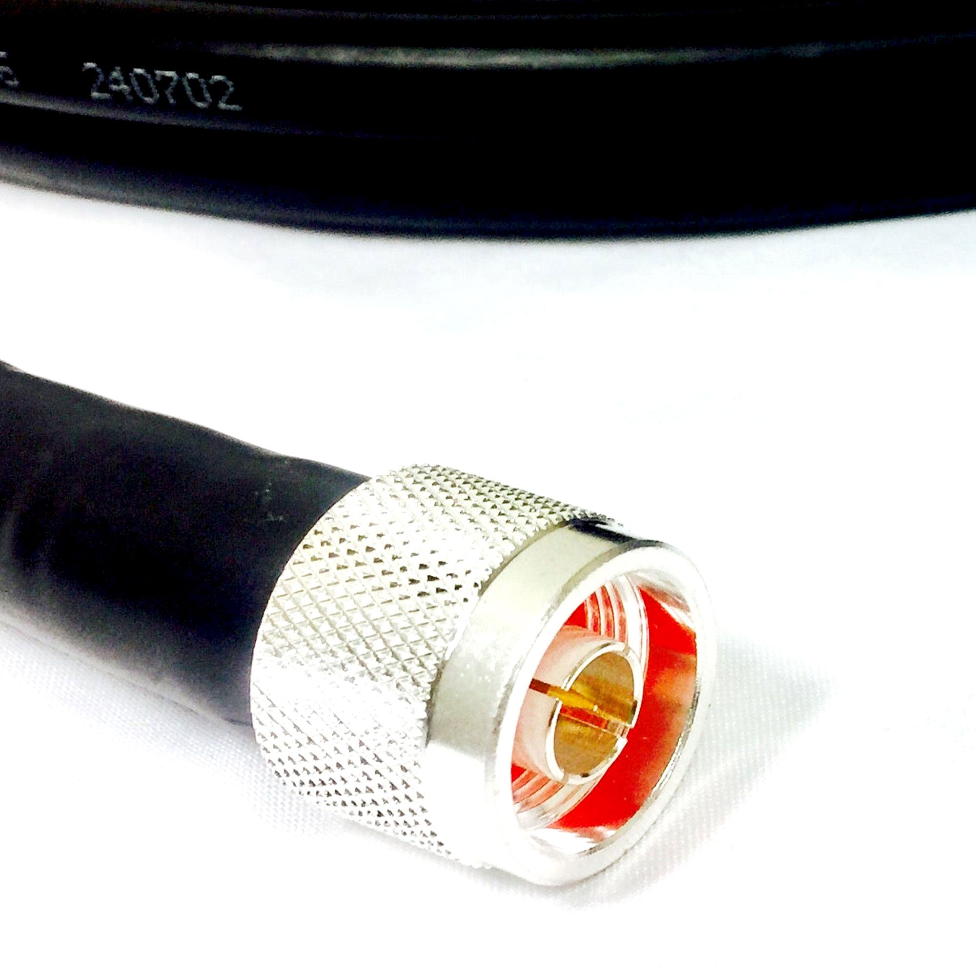 Custom Cable Connection 25 Foot Male to Female Low Loss Cable for Outdoor Use