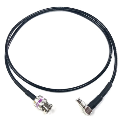 Custom Cable Connection 3 Foot Male to Micro BNC Right Angle Video Adapter Cable