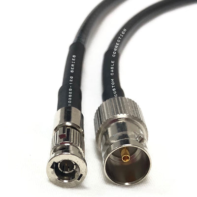 Custom Cable Connection 1 Foot BNC to Micro BNC Female Ended Video Adapter Cable