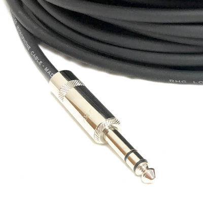 Custom Cable Connection 50 Foot 0.25 to 0.25 In TRS Audio Balanced Cable w/REAN
