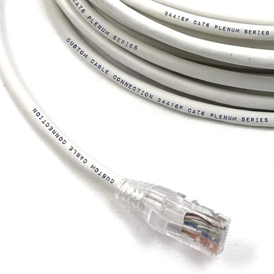 35 Foot 550 MHz Cat 6 Ethernet Patch Plenum Cable, White (Open Box)