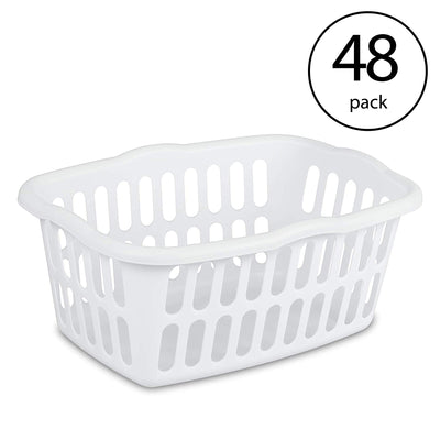 Sterilite 1.5 Bushel Plastic Clothes Laundry Basket Bin, Assorted (48 Pack) - VMInnovations