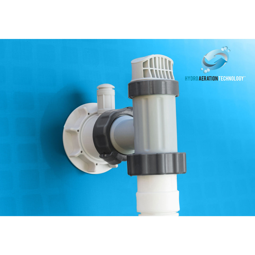 Intex 18'x48" Metal Frame Above Ground Pool Set w/ Pump Ladder Cover (Open Box)