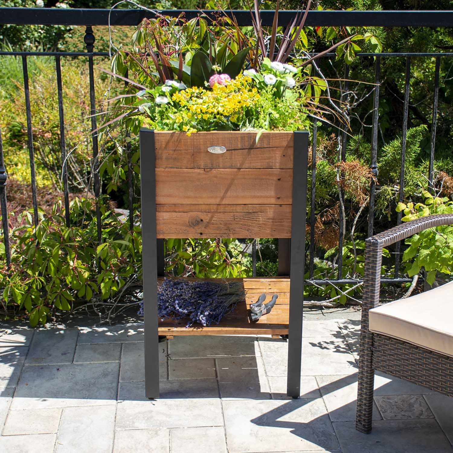 Grapevine Urban Garden Recycled Pine Square Raised Planter Box (Open Box)