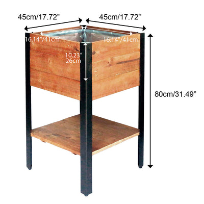 Grapevine Urban Garden Recycled Pine Square Raised Planter Box (Open Box)