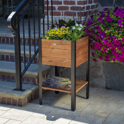 Grapevine Urban Garden Recycled Pine Square Raised Planter Box (Open Box)