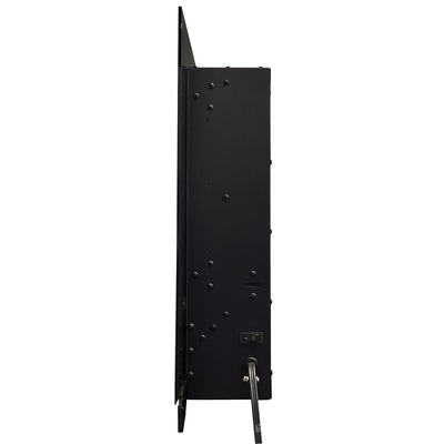 Paramount Mirage 60 Inch Wall Mounted Electric LED Flame Effect Fireplace, Black