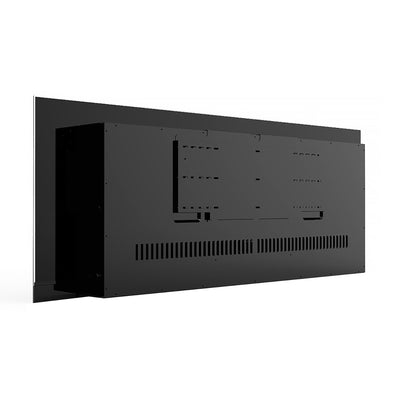 Paramount Mirage 60 Inch Wall Mounted Electric LED Flame Effect Fireplace, Black