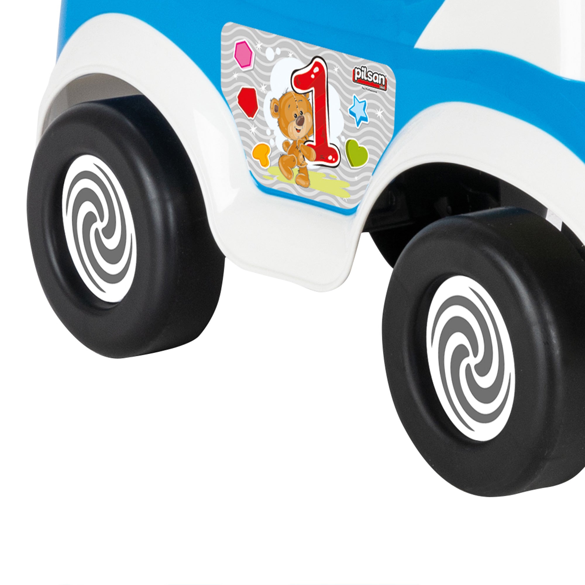 Pilsan My Cute First Car Blue Police Chief Ride On Kids Toy for Ages 18 Months+ - VMInnovations