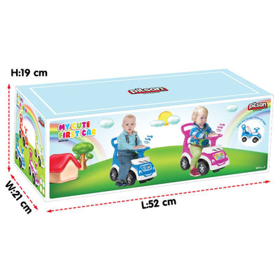 Pilsan My Cute First Car Blue Police Chief Ride On Kids Toy for Ages 18 Months+ - VMInnovations