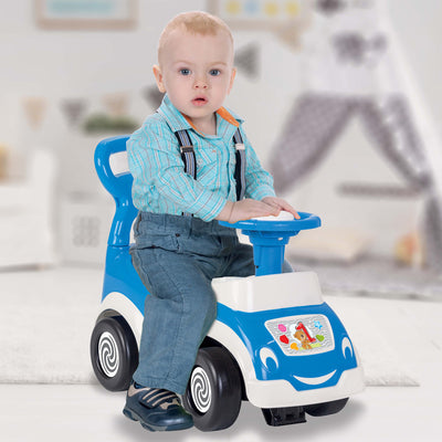 Pilsan My Cute First Car Blue Police Chief Ride On Kids Toy for Ages 18 Months+ - VMInnovations