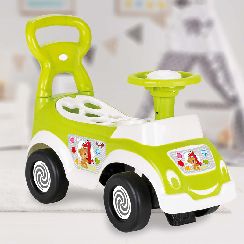 Pilsan My First Car Foot to Floor Ride On Toy for Ages 18 Months and Up, Green