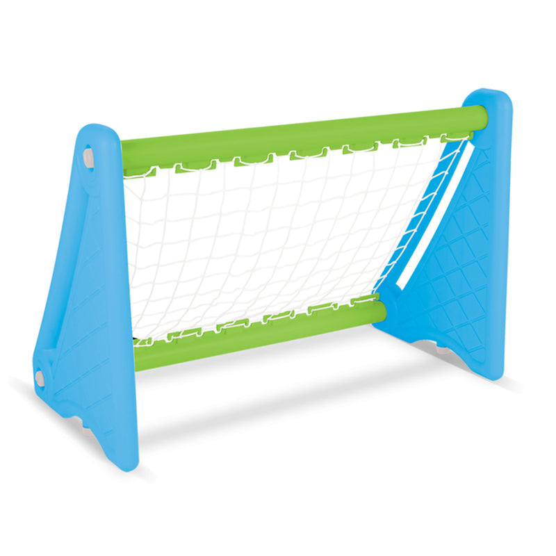 Champion Fun Kids Indoor and Outdoor Miniature Soccer Goal, Blue (Open Box)