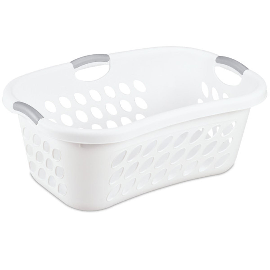 Sterilite Ultra HipHold 1.25 Bushel Plastic Clothes Laundry Basket Bin (6 Pack)