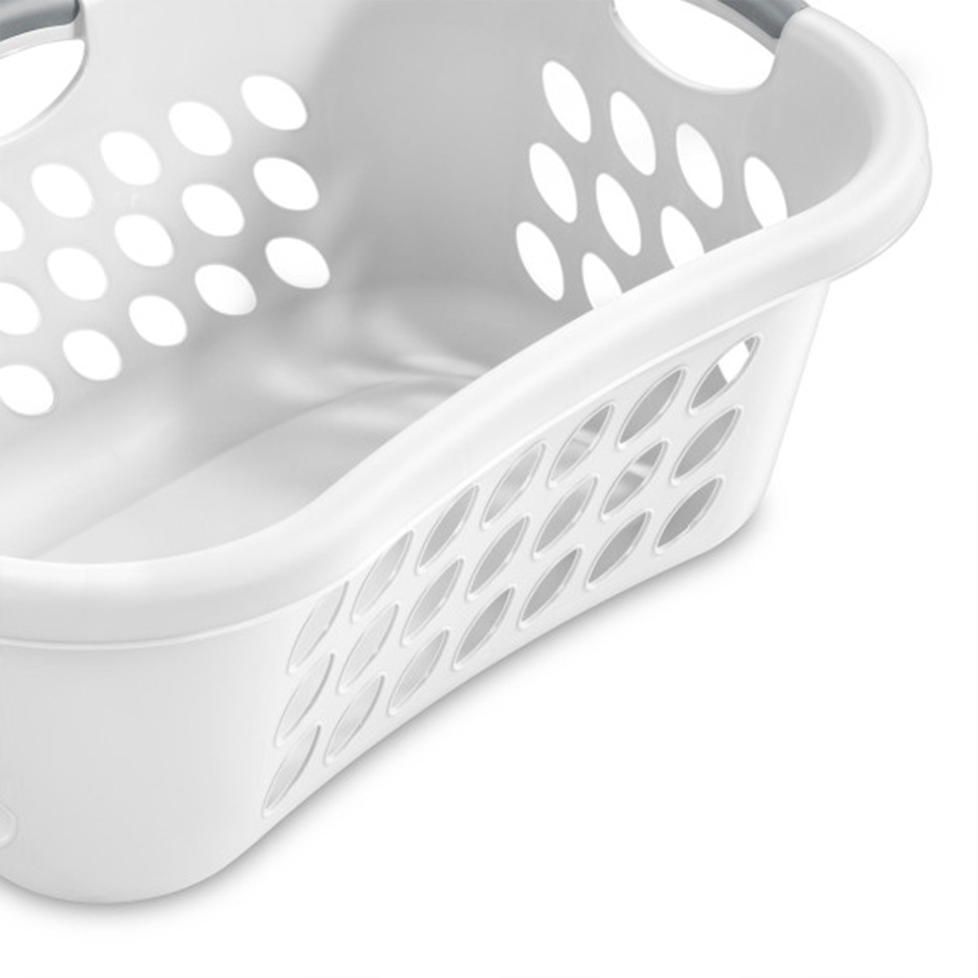 Sterilite Ultra HipHold 1.25 Bushel Plastic Clothes Laundry Basket Bin (12 Pack) - VMInnovations