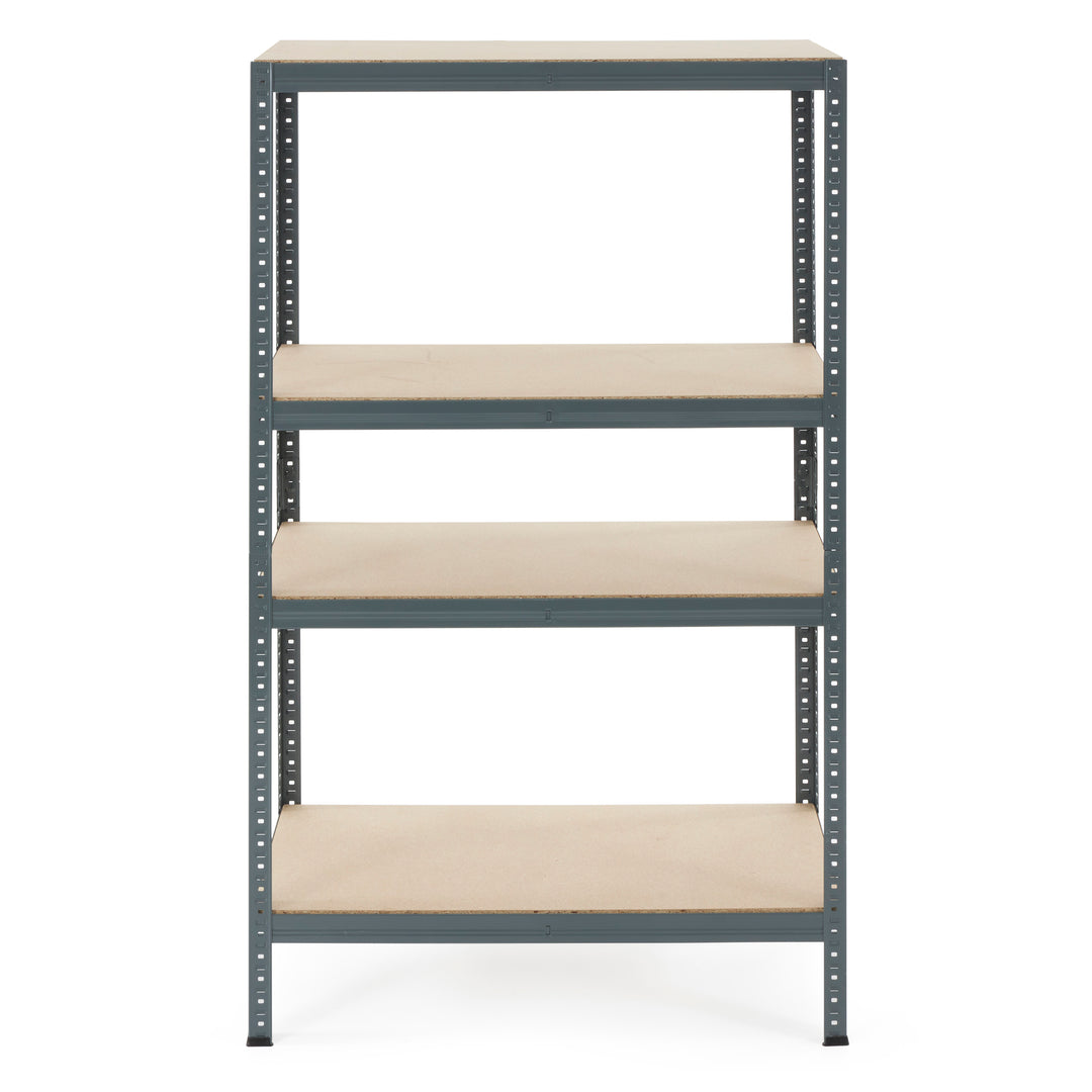 36x60" 4 Tier Adjustable Shelve Boltless Storage Unit, 500 lb Capacity (Used)