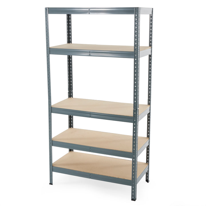 Trestles 36 x 72" 5 Adjustable Metal Shelve Garage Storage Unit, 800 lb Capacity