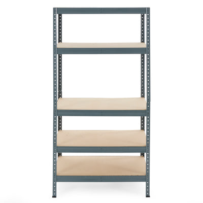 Trestles 36 x 72" 5 Adjustable Metal Shelve Garage Storage Unit, 800 lb Capacity - VMInnovations