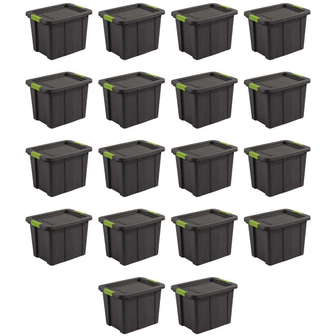 Sterilite Tuff1 Latching 18 Gallon Plastic Storage Container & Lid (18 Pack)