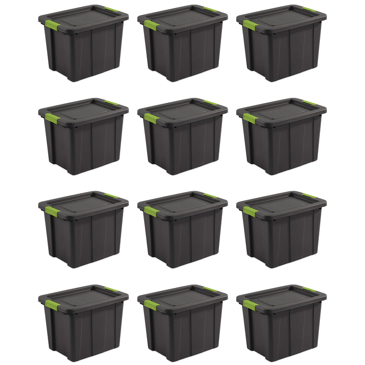 Sterilite Tuff1 Latching 18 Gallon Plastic Storage Container & Lid (12 Pack)